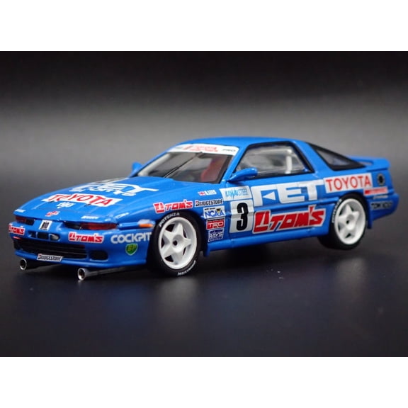 Open Box TOYOTA SUPRA TURBO MA70 FET SPORTS MACAU 1/64 SCALE DIORAMA DIECAST MODEL CAR
