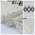 thumbnail image 2 of Unique Bargains Set of 4 Farmhouse Placemats for Dining Table Decor White-Black, 2 of 6