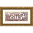 thumbnail image 1 of Seay, Anne 18x10 Gold Ornate Wood Framed with Double Matting Museum Art Print Titled - Brush, 1 of 4