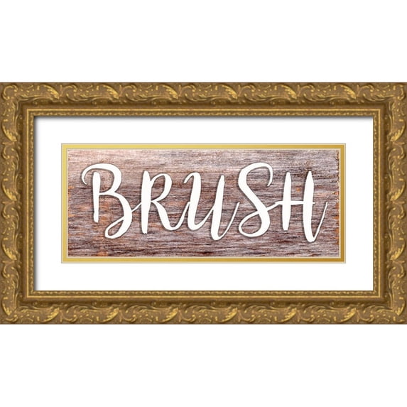 Seay, Anne 18x10 Gold Ornate Wood Framed with Double Matting Museum Art Print Titled - Brush