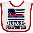 thumbnail image 3 of Inktastic Future Firefighter USA Boys or Girls Baby Bib, 3 of 4