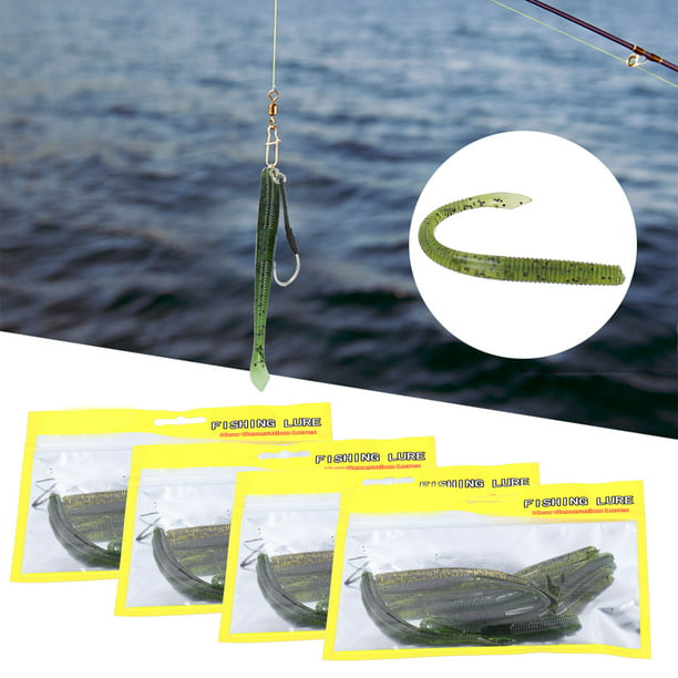 Soft Lure Bait,4Set Artificial Simulation Soft Simulation Lure Bait Soft  Silicone Lure Bait Smart Functionality