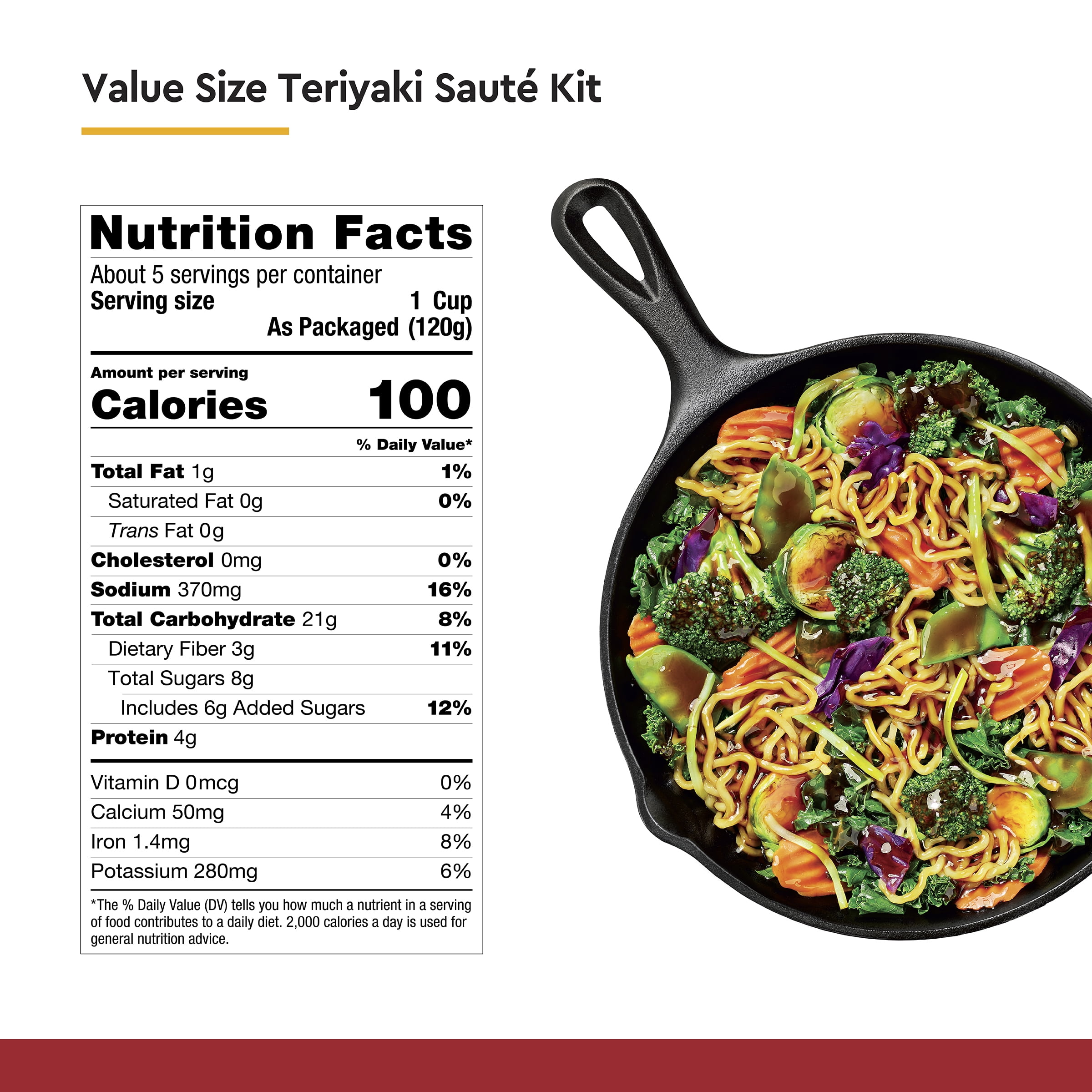 Taylor Farms Fresh Teriyaki Vegetable Meal Kit with Noodles, 23 oz