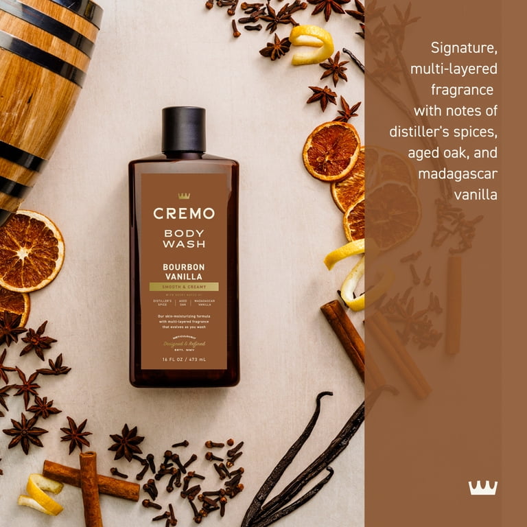 Cremo Bourbon Vanilla Body Wash For Men, 16 oz photo 2