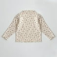 thumbnail image 4 of Curuila Toddler Girls Tops Floral Print Long Sleeve Crew Neck Comfort Autumn Winter T Shirt Pink Size 2-3 Years, 4 of 4