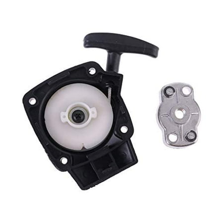 

WOVTE 1Set 26CC 1E34F Brush Cutter Grass Hedge Trimmer Starter with Pulley Plate Replacement for Mitsubish CG260 BC260