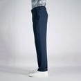 thumbnail image 3 of Men's Haggar® Travel Performance Tailored-Fit Stretch Flat-Front Suit Pants Color: Dark Gray Heather Size: 42X30, 3 of 4