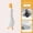 White, variant on Cute Duck Shaped Reusable Hair Catcher, No Power Drain Hair Trap Adhesive Mount Drain Cleaner Tool for Bathroom Sink Bathtub Drain Clog Prevention