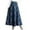 Blue, variant on JNGSA Women's Plaid Wool Skirts Winter Mid Length High Waisted A-Line Pleated Long Skirt