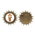 thumbnail image 1 of Abrigo de metal vintage con forma de sol Unbranded Sonrisa 4.5 cm, 1 of 3