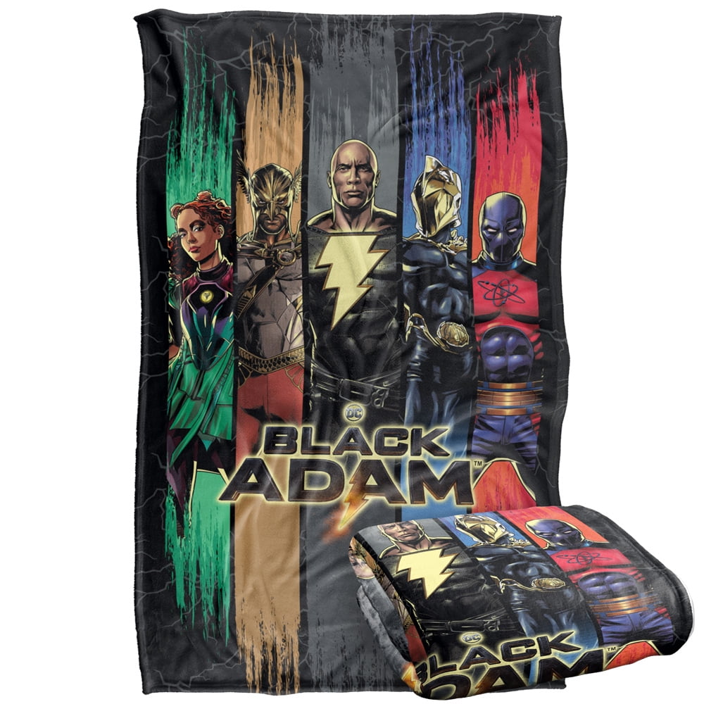 Black Adam Blanket, 36"x58" Black Adam Players Silky Touch Super Soft