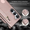 thumbnail image 5 of Case for Samsung Galaxy S23+ Plus (Not S23) with Card Slot Holder, Removable Adjustable Shoulder Strap Lanyard Crossbody Neck Purse Phone Case for Samsung Galaxy S23 Plus KB Rose, 5 of 15