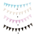 thumbnail image 3 of Destyer 1pcs Set 16.4ft Black Paper Card Triangle Banner Flags For Birthday Party Banner Flags Triangle Banner Pennant Banner Blue 16.4ft, 3 of 6