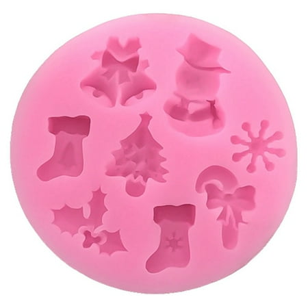 Fancyleo Food Grade 3d Christmas Tree Bell Snowman Snowflake Sock