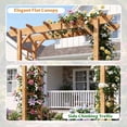 thumbnail image 4 of BaPiPro 85" Wooden Garden Arbor Trellis, Outdoor Wedding Arch for Ceremony, Pergola Arch with Climbing Plant Support for Garden Backyard, Lawn, 4 of 8