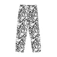thumbnail image 5 of Goofa Hand Drawn Snake Printed Soft Pajama Pants for Men, Wide Leg Comfy Casual Lounge Yoga Pants-Large, 5 of 9