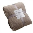 thumbnail image 4 of Anti-Cat Scratch Solid Color Sofa Blanket Flannel Plush Blanket Gift Blanket, 4 of 9
