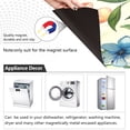 thumbnail image 2 of Flowers with Leaves Dishwasher Magnetic Covers Magnet Sticker Kitchen Decor Dishwasher Refrigerator Front Door Covers Decorative Magnetic 23" x 26", 2 of 6