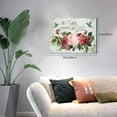 thumbnail image 4 of Christian Rose Decor Wall Art Farmhouse Hummingbird Pictures Wall Decor Bible Verse Canvas Painting Print Artwork Modern Home Decor Framed for Living room Bedroom Bathroom 12inX16in, 4 of 6