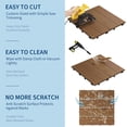 thumbnail image 6 of EuKer Interlocking Deck Tiles, 11.81" x 11.81" Outdoor Flooring for Balcony, Poolside, Patio, Set of 22, Brown, 6 of 8