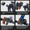 thumbnail image 4 of QualitChoice Capture Every Adventure Motorcycle Phone Mount With Unrestricted Camera Access Phone Bracket Adopts orange, 4 of 6