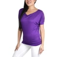 thumbnail image 4 of ToBeInStyle Womens Relaxed Fit Dolman Blouse Top Soft Feel, 4 of 4