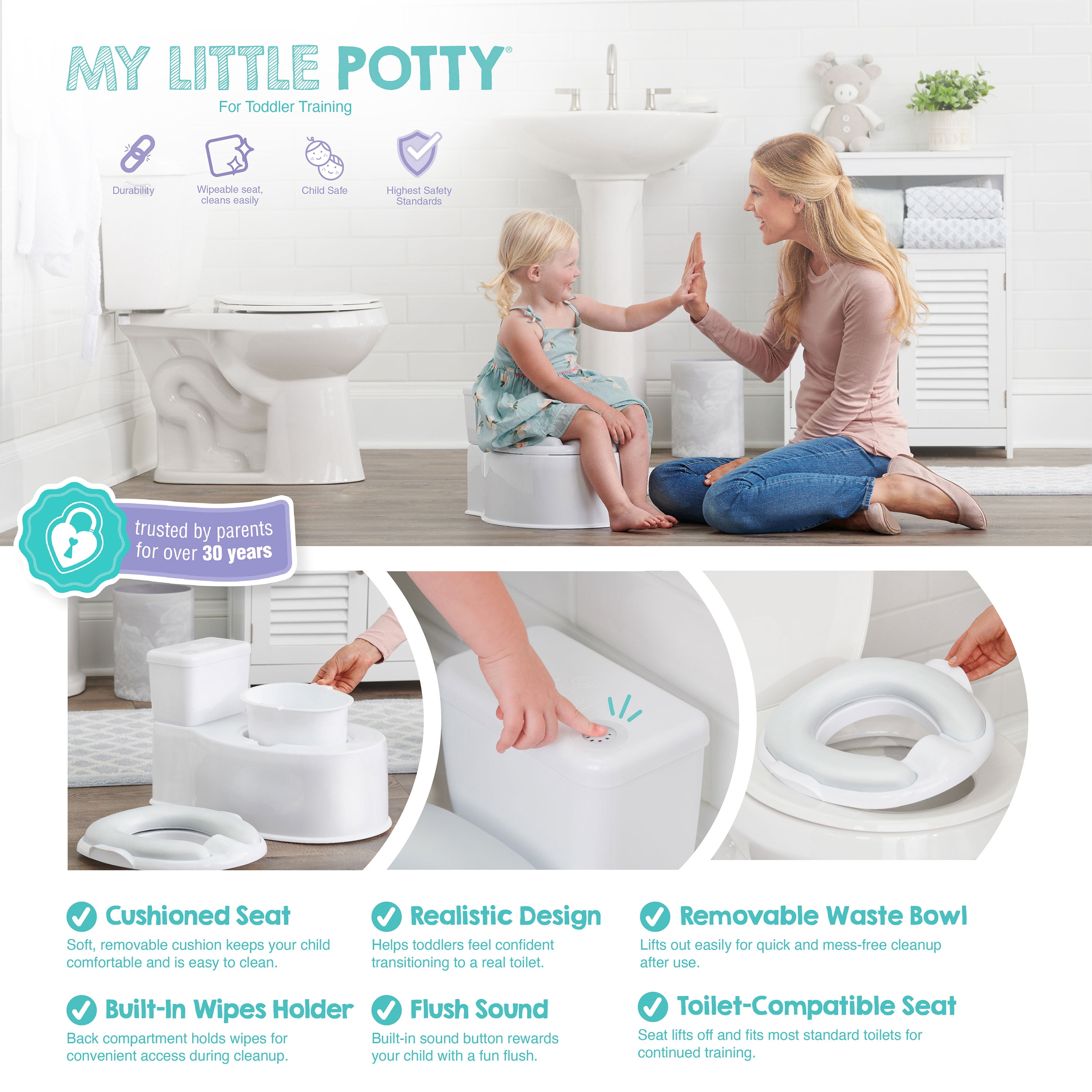 Regalo 2-in-1 My Little Potty with Training Seat and Flushing Sound