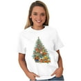thumbnail image 3 of Cute Christmas Tree Teddy Bears Women's Graphic T Shirt Tees Brisco Brands M, 3 of 5