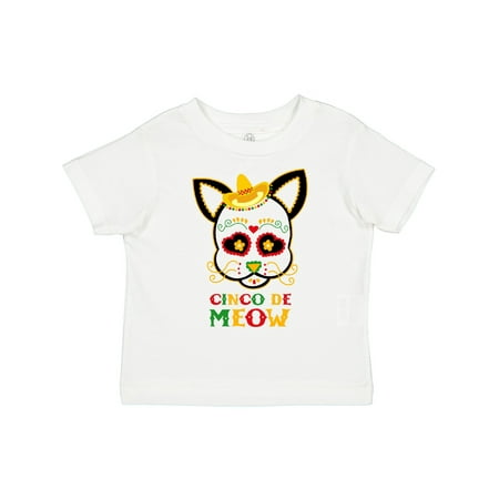 

Inktastic Cinco De Meow Cat Gift Toddler Boy or Toddler Girl T-Shirt