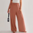 thumbnail image 6 of XINXIAOO Women Pants Women Casual Pants Brown Baggy Pants Women Loose Fitting Pants for Women Women's Wide Leg Pants Summer Pants, 6 of 8