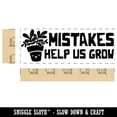 thumbnail image 2 of Mistakes Help Us Grow Potted Plants Teacher Student School Self-Inking Rubber Stamp Ink Stamper - Orange Ink - Large 2-3/4 Inch, 2 of 7