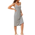 thumbnail image 4 of INSPIRE CHIC Women Nightshirt Sleeveless Cami Dress Sleepshirt Pullover Midi Nightgown, 4 of 6