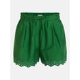 thumbnail image 6 of Time and Tru Women's Eyelet Trim Shorts, Sizes XS-XXXL, 6 of 6