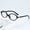 Black Frame Transparent Sheet, variant on New vintage anti-blue light sunglasses ins oval versatile prescription eyeglass frame