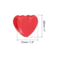 thumbnail image 2 of Uxcell Paper and Bag Clips,10Pack Heart Shape Clamps Snacks Bag Clips,Red, 2 of 5