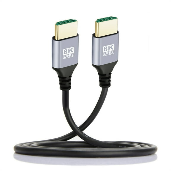 FVH HDMI 2.1 Ultra Thin HDTV Cable 8K 4K Hyper Super Flexible Slim Cord High Speed Type-A Male to Male for Computer HDTV