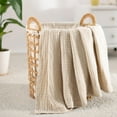 thumbnail image 6 of Carriediosa 100% Cotton Muslin Throw Blanket Gauze Blankets for Adults Soft Throws for Bed and Couch, 70" x 80" Khaki, 6 of 6