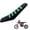 Green, variant on Staple-Free Seat Cover for Yozma IN10 & IN10 Pro E-Dirt Bike | Purple Stripe Racing Non-Slip Waterproof PVC Saddle Protector, Custom Off-Road Cushion Wrap Fits 23.6"x6.3"x3.5"
