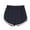 Dark Blue, variant on Annhoo Womens Workout Shorts Cotton Elastic Waist Striped Summer Comfy Gym Athletic Jogger Running Shorts Pants