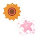 thumbnail image 2 of Aislamiento Posavasos Multiusos Resistente Al Calor Diseño De Girasol Y Estrella De Mar Para Ollas Calientes Platos Tetera sonducket HA045311-01, 2 of 6
