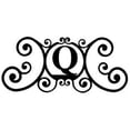 thumbnail image 1 of Village Wrought Iron LET-Q Maison Plaque Lettre Q - Noir, 1 of 1