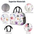 thumbnail image 4 of Obrewu Watercolor Floral Pattern Lunch Bag for Adult, Insulated, Leakproof, Oxford Cloth, 4 of 7