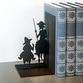 thumbnail image 3 of Harpily Home Decor Black Metal Non-Slip Bookend Bracket Heavy Book End Office Book Stopper One Size Black, 3 of 8