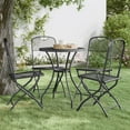 thumbnail image 6 of vidaXL 2/4x Folding Patio Chairs Expanded Metal Mesh Anthracite Garden Outdoor, 6 of 12