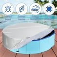 thumbnail image 4 of Dinheiro - Cubierta para piscina para perros de varios tamaños, portátil, redonda, plegable, para niños, con tela Oxford y diseño con cordón, resistente al agua y al polvo (solo cubierta), 4 of 7