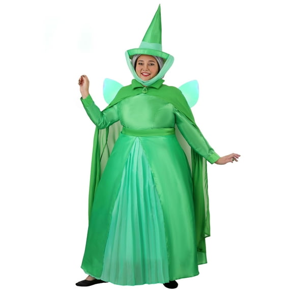 Plus Size Disney Sleeping Beauty Fauna Costume for Women
