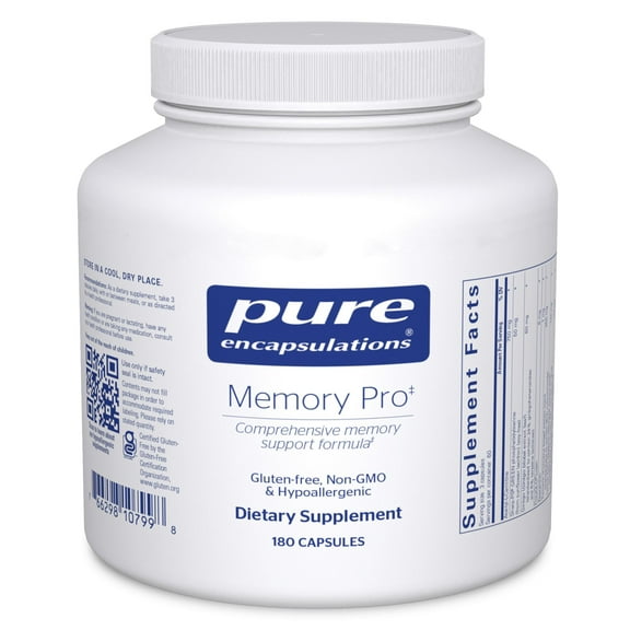 Pure Encapsulations - Memory Pro - Comprehensive Memory Support Formula - 180 Capsules