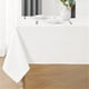 thumbnail image 1 of Rectangle 80*120cm Linen Textured Table Cloth Stain and Wrinkle Resistant Washable Polyester, Decorative Table Cover Waterproof for Dining, Buffet and Camping, White, 1 of 5