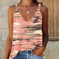 thumbnail image 4 of JINMGG Women's Summer Casual Sleeveless Blouse V Neck Tops T-Shirt Vest for Women Camouflage XL, 4 of 6