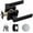 Matte Black, variant on XIMEI Door Handle Heavy Duty, Keyed Alike Entry Door Lever, Door Knobs with Lock & Key, Square Door Lever in Satin Nickel for Bedroom/Bathroom/Front Door